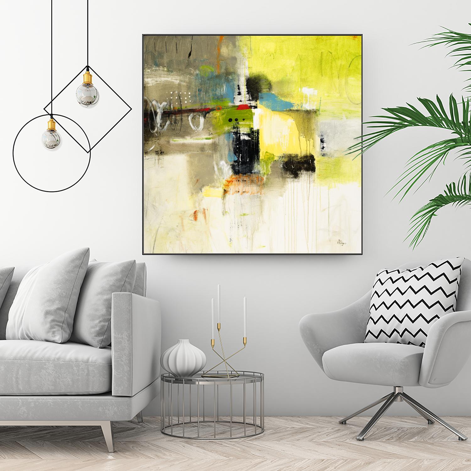 Get Aquainted III by Lisa Ridgers on GIANT ART - beige abstract