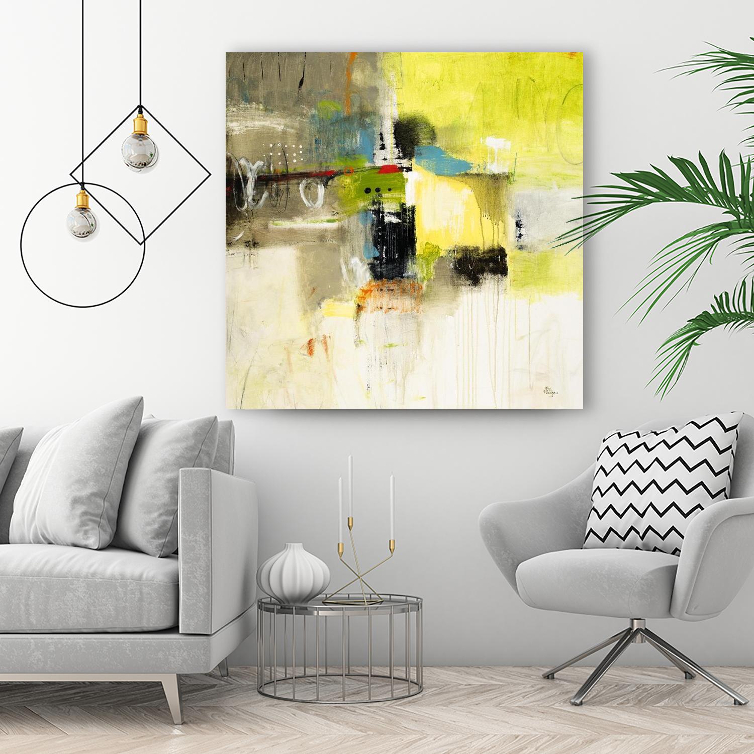 Get Aquainted III by Lisa Ridgers on GIANT ART - beige abstract