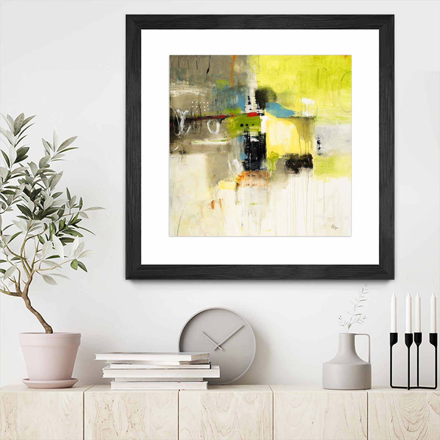 Get Aquainted III by Lisa Ridgers on GIANT ART - beige abstract