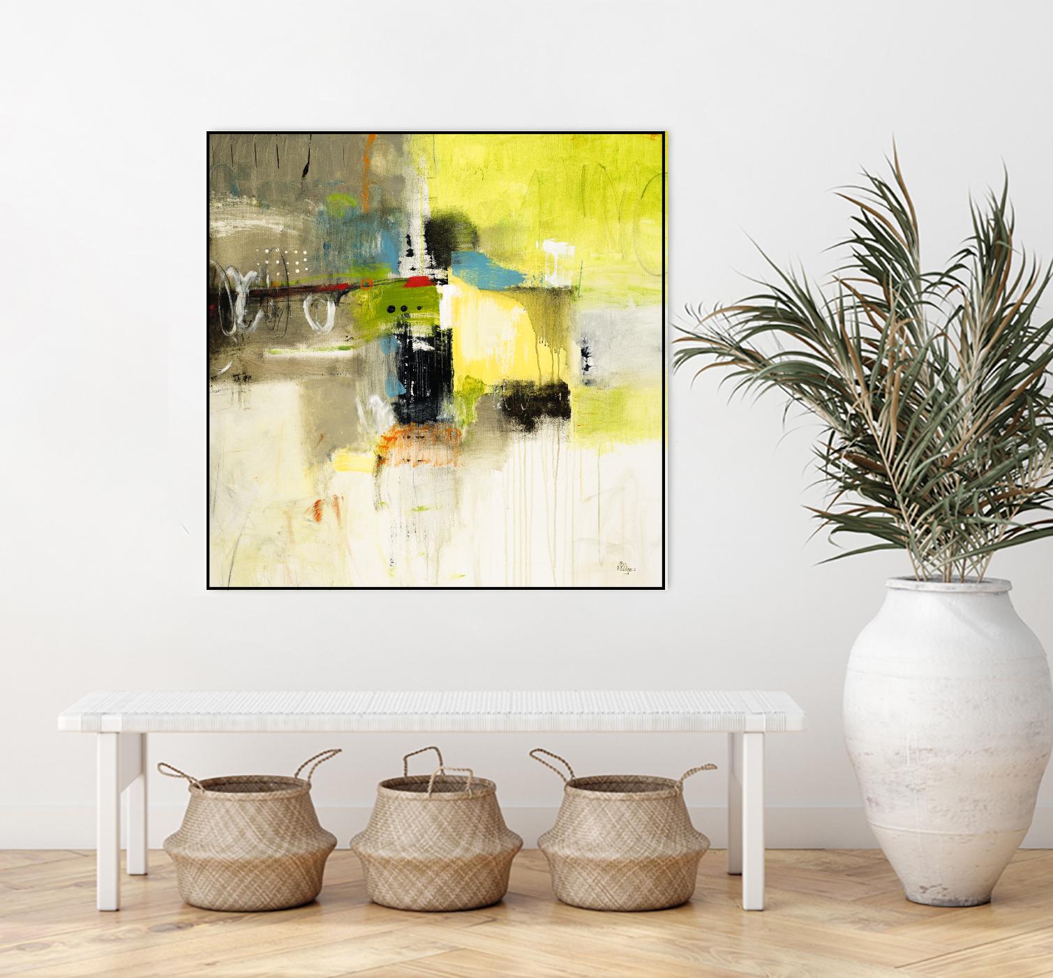 Get Aquainted III by Lisa Ridgers on GIANT ART - beige abstract