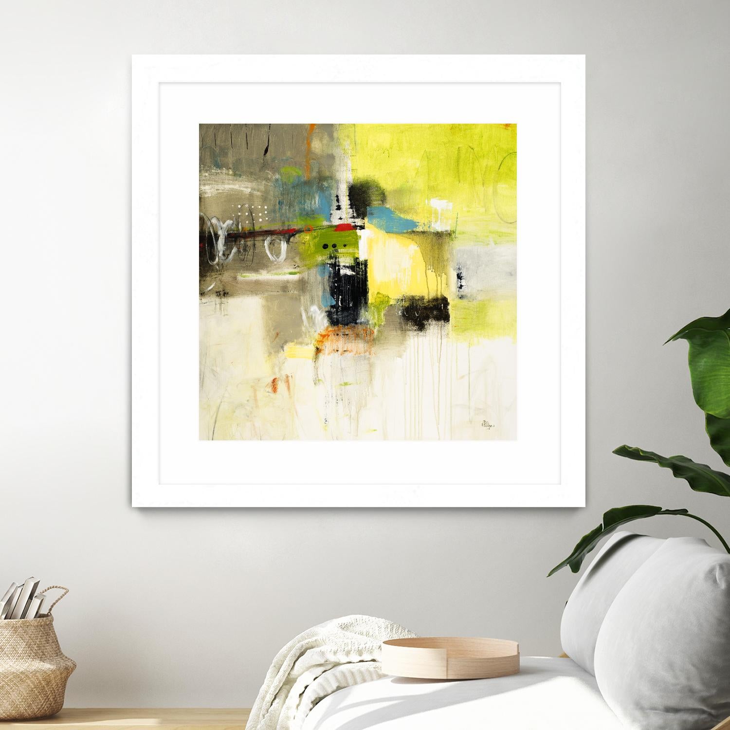 Get Aquainted III by Lisa Ridgers on GIANT ART - beige abstract