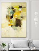 Get Aquainted I by Lisa Ridgers on GIANT ART - beige abstract