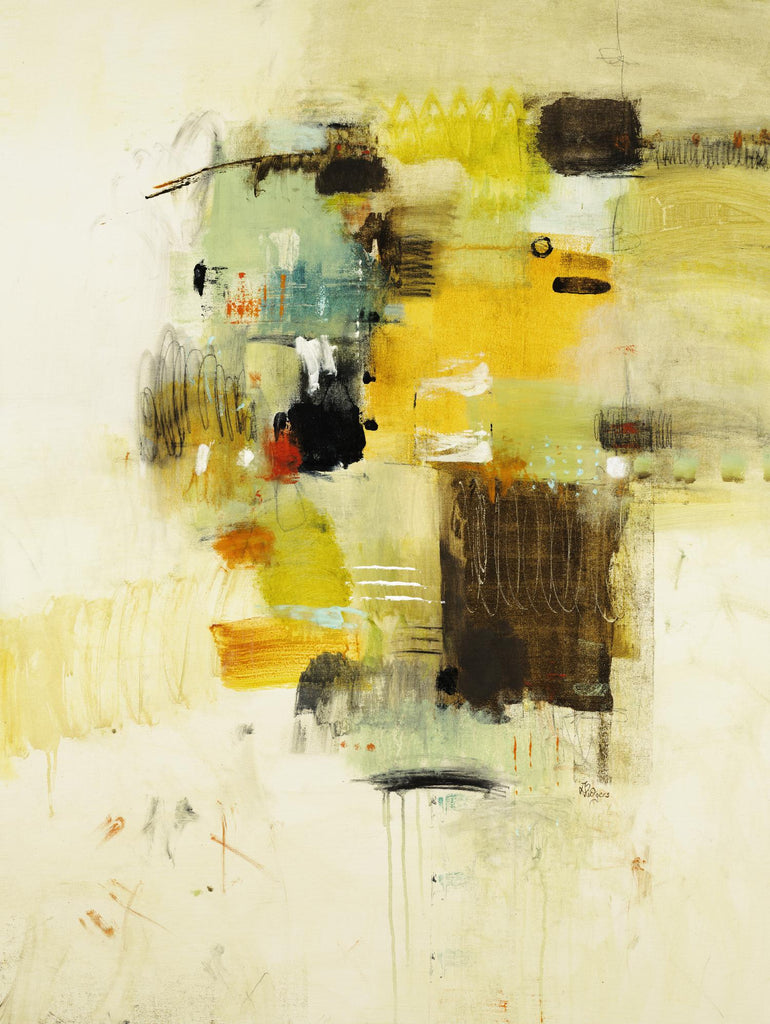 Get Aquainted I by Lisa Ridgers on GIANT ART - beige abstract