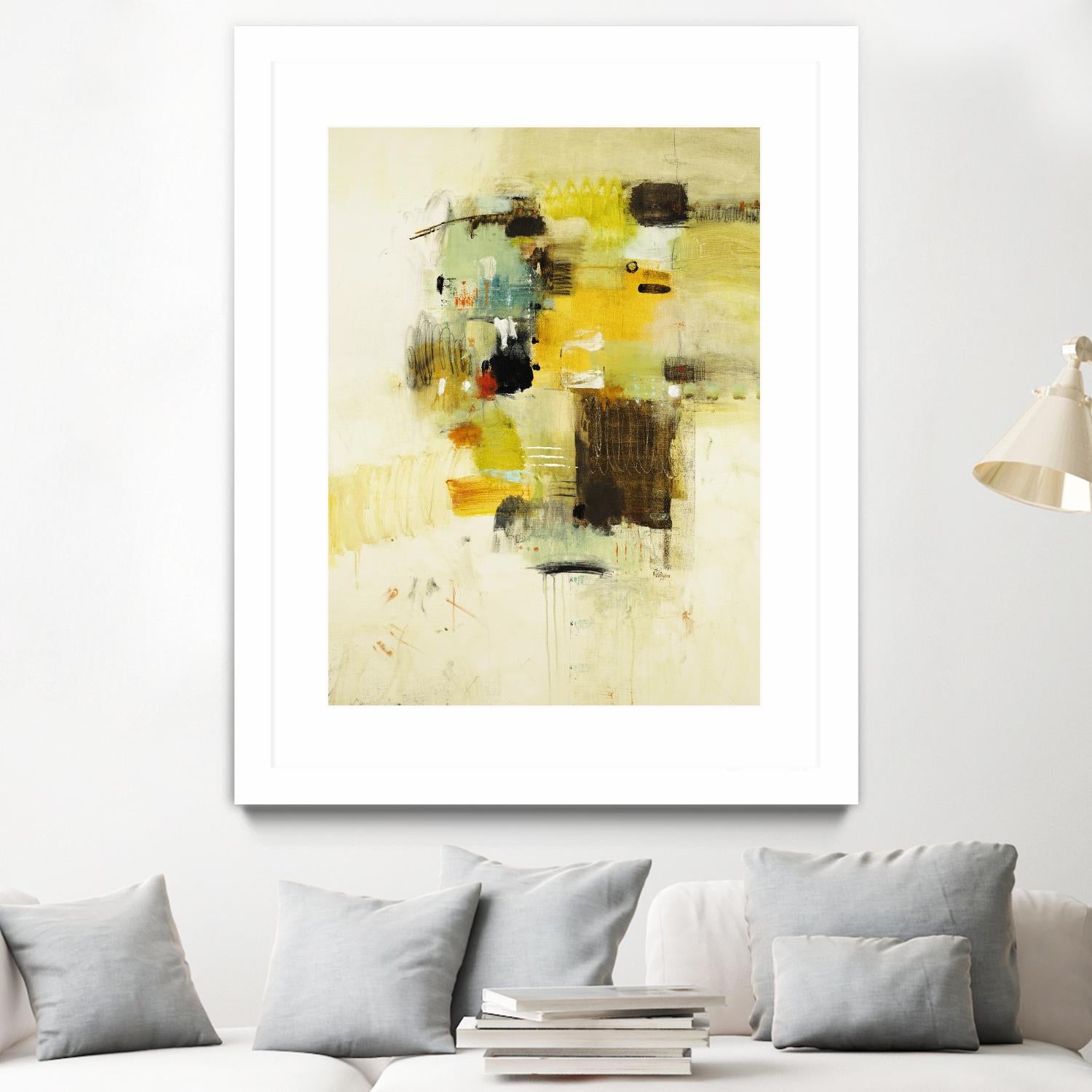 Get Aquainted I by Lisa Ridgers on GIANT ART - beige abstract