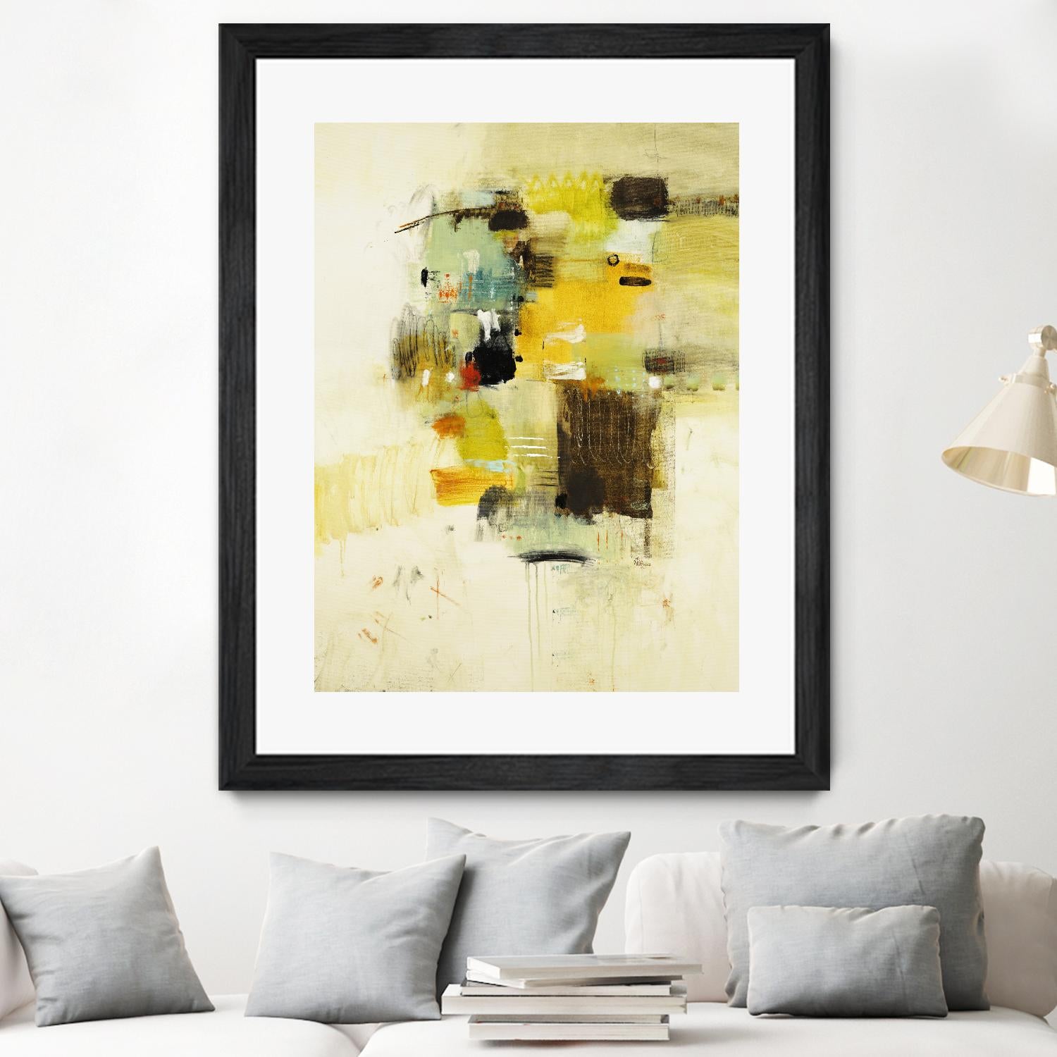 Get Aquainted I by Lisa Ridgers on GIANT ART - beige abstract