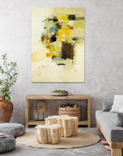 Get Aquainted I by Lisa Ridgers on GIANT ART - beige abstract