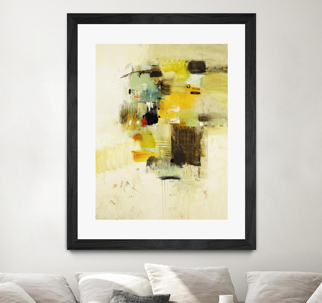 Get Aquainted I by Lisa Ridgers on GIANT ART - beige abstract