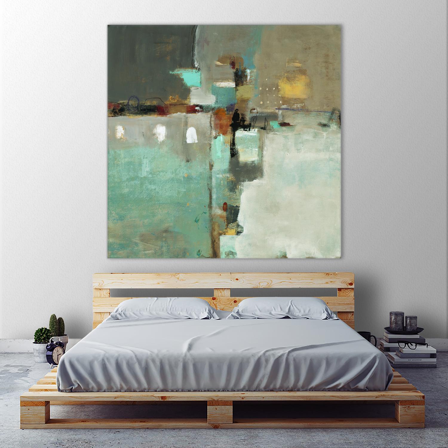 Crossroads II by Lisa Ridgers on GIANT ART - grey abstract