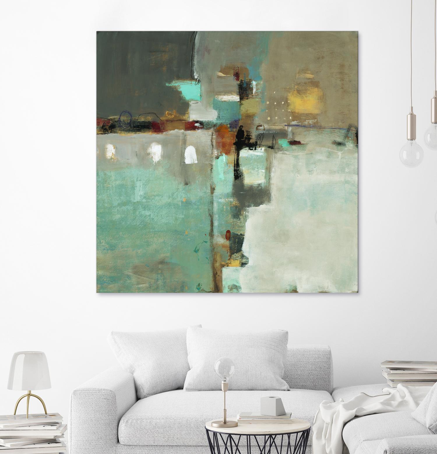Crossroads II by Lisa Ridgers on GIANT ART - grey abstract