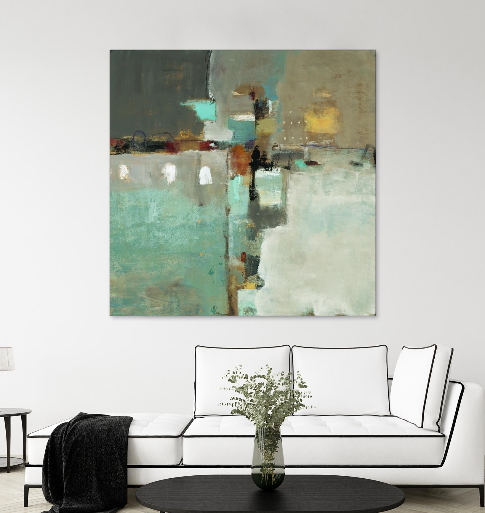 Crossroads II by Lisa Ridgers on GIANT ART - grey abstract