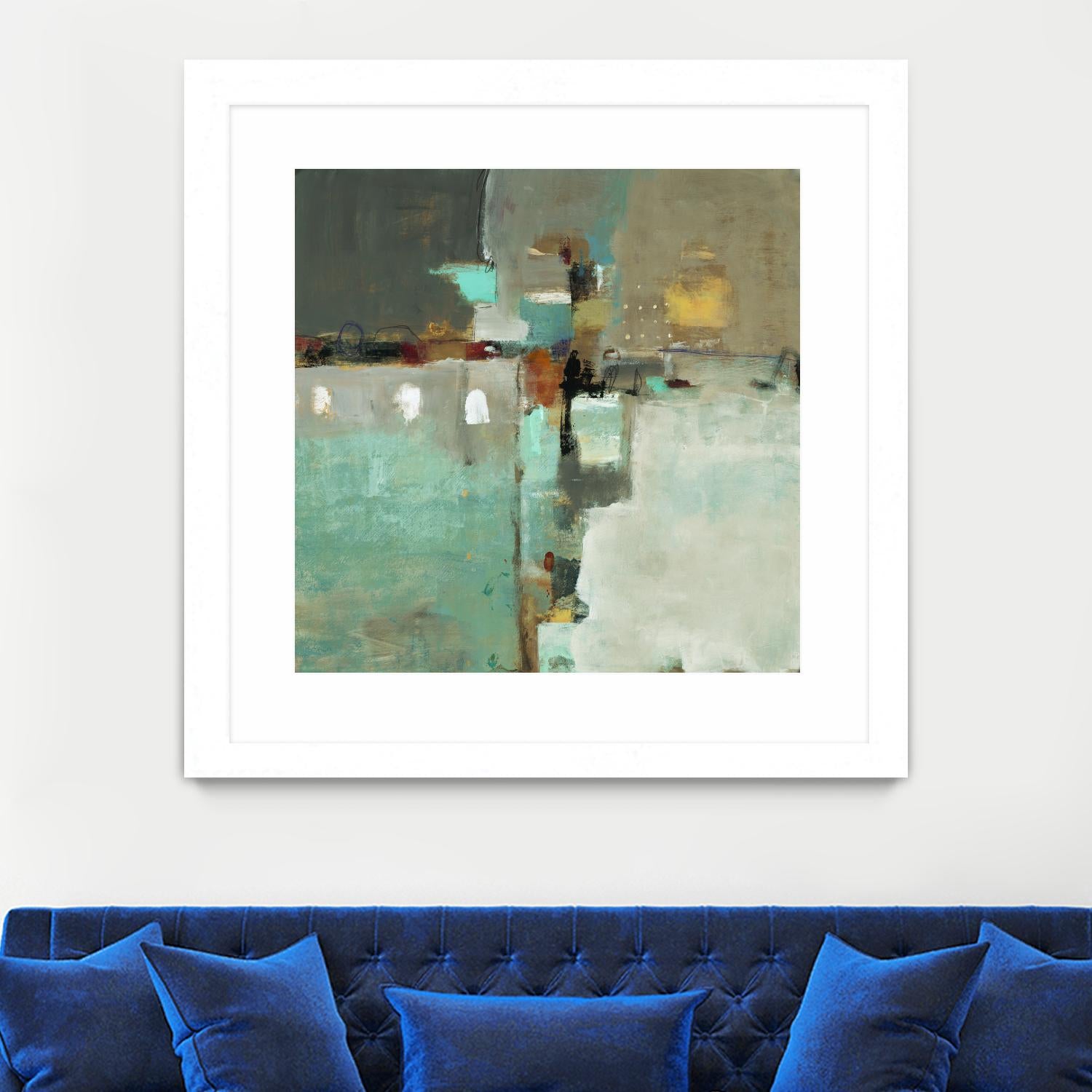 Crossroads II by Lisa Ridgers on GIANT ART - grey abstract