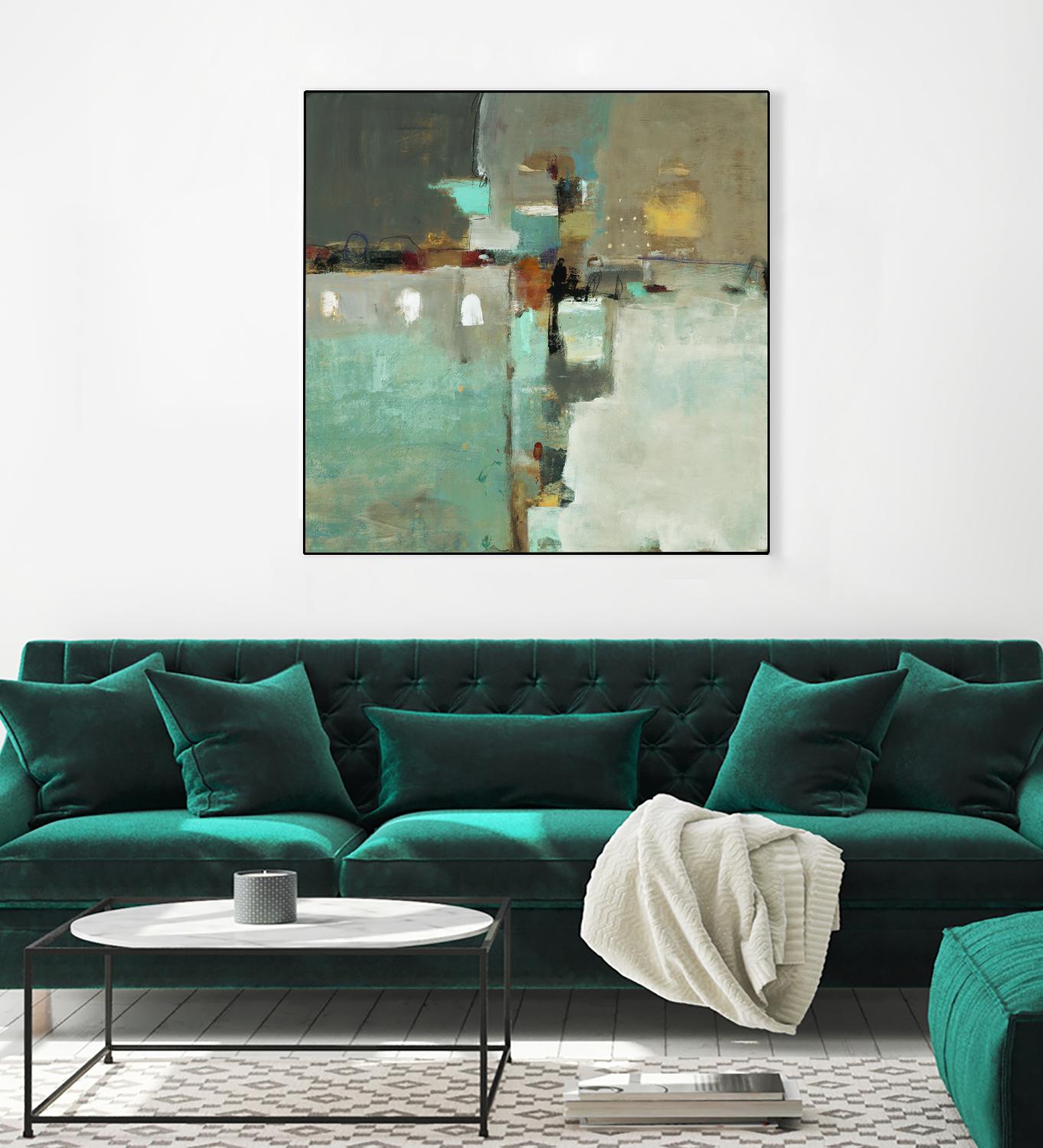 Crossroads II by Lisa Ridgers on GIANT ART - grey abstract