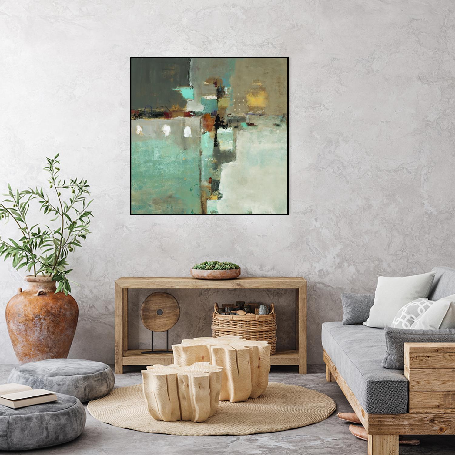 Crossroads II by Lisa Ridgers on GIANT ART - grey abstract