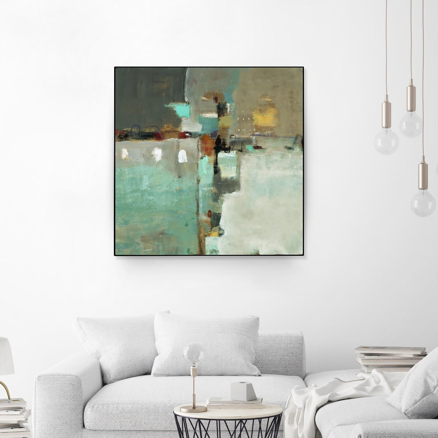 Crossroads II by Lisa Ridgers on GIANT ART - grey abstract
