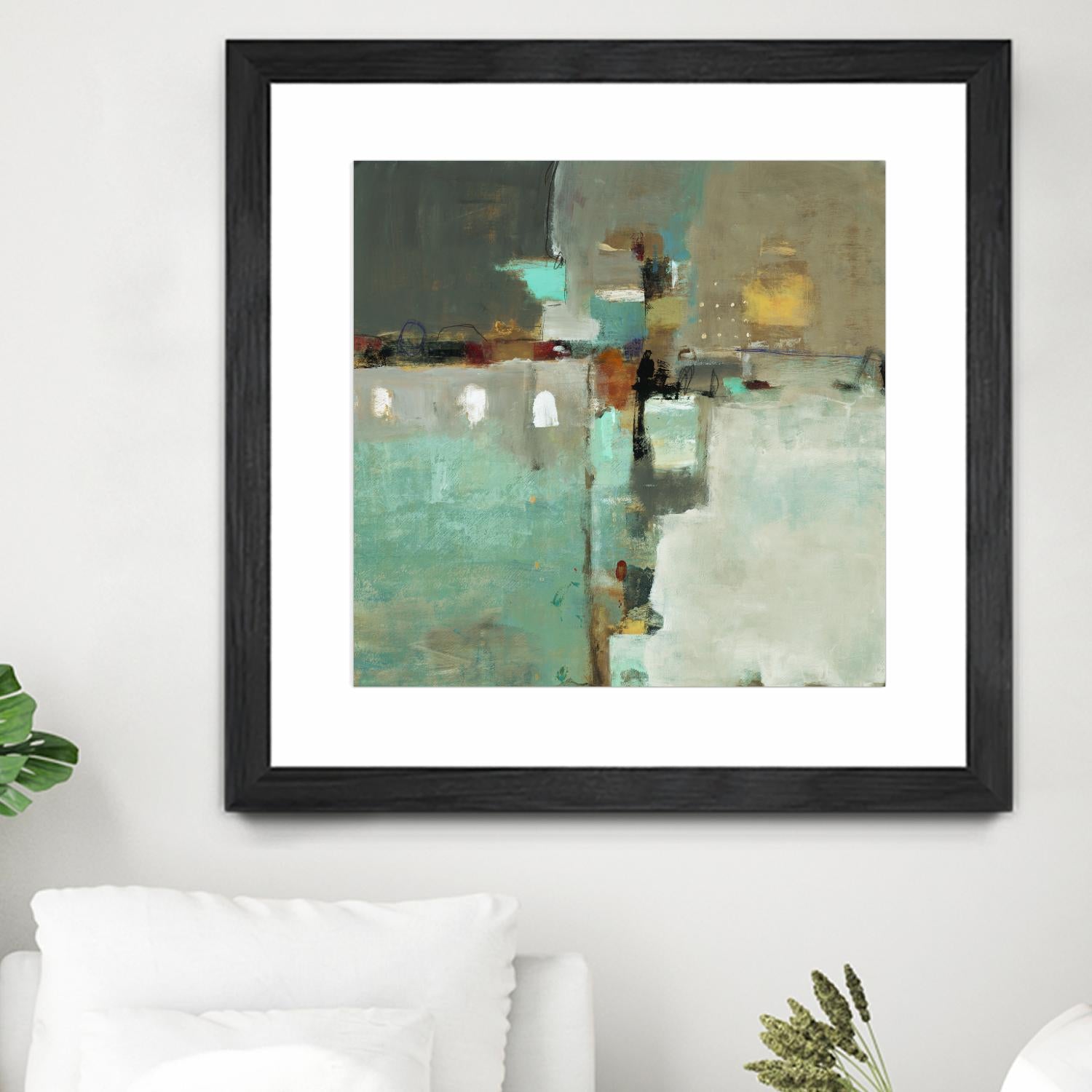 Crossroads II by Lisa Ridgers on GIANT ART - grey abstract