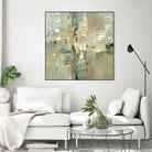 Meet in the Middle by Lisa Ridgers on GIANT ART - beige abstract
