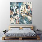 City Beat by Lisa Ridgers on GIANT ART - pink contemporary