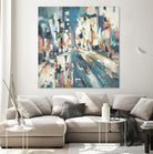 City Beat by Lisa Ridgers on GIANT ART - pink contemporary