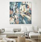 City Beat by Lisa Ridgers on GIANT ART - pink contemporary