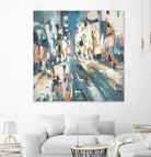 City Beat by Lisa Ridgers on GIANT ART - pink contemporary
