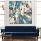 City Beat by Lisa Ridgers on GIANT ART - pink contemporary