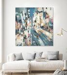 City Beat by Lisa Ridgers on GIANT ART - pink contemporary