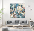City Beat by Lisa Ridgers on GIANT ART - pink contemporary