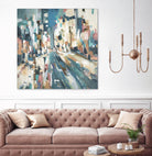 City Beat by Lisa Ridgers on GIANT ART - pink contemporary