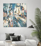 City Beat by Lisa Ridgers on GIANT ART - pink contemporary