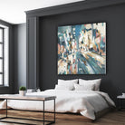 City Beat by Lisa Ridgers on GIANT ART - pink contemporary