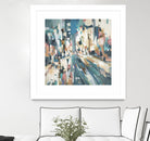 City Beat by Lisa Ridgers on GIANT ART - pink contemporary