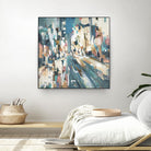 City Beat by Lisa Ridgers on GIANT ART - pink contemporary