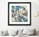 City Beat by Lisa Ridgers on GIANT ART - pink contemporary