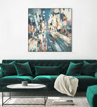 City Beat by Lisa Ridgers on GIANT ART - pink contemporary