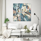 City Beat by Lisa Ridgers on GIANT ART - pink contemporary