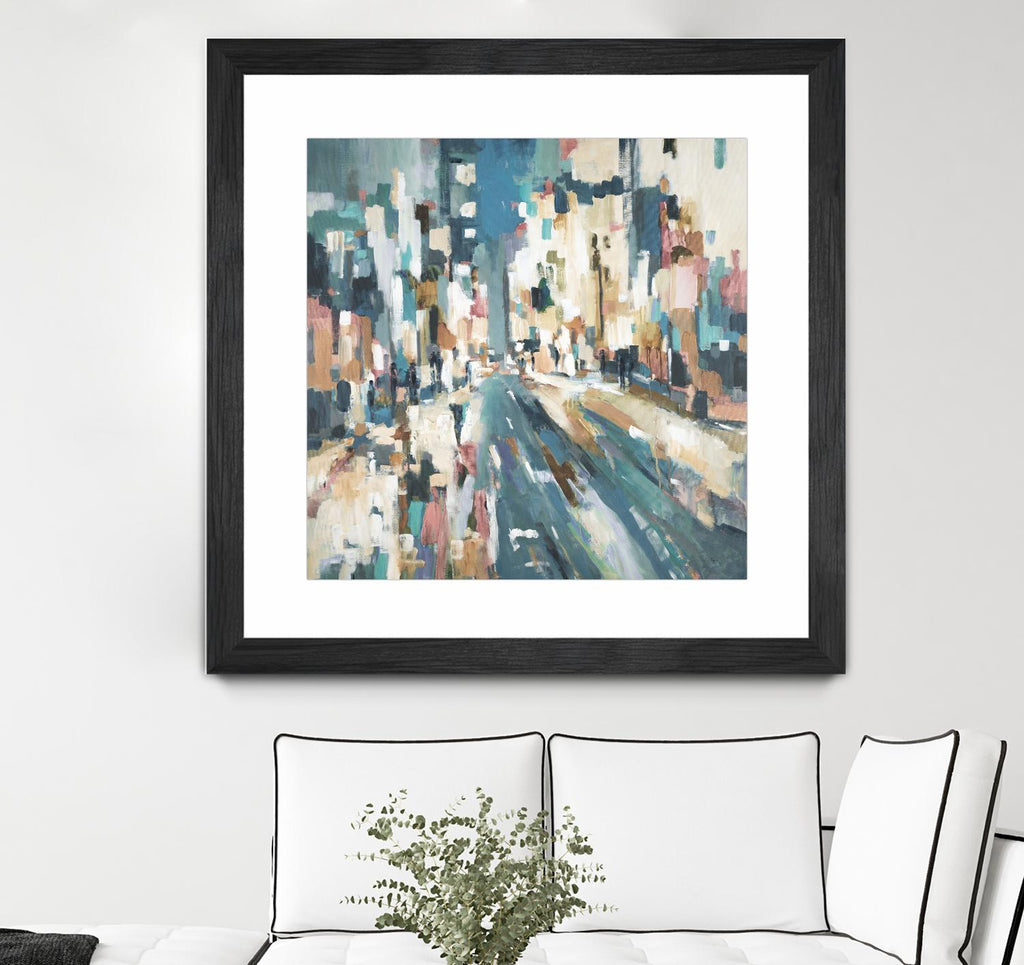 City Beat by Lisa Ridgers on GIANT ART - pink contemporary