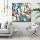 City Beat by Lisa Ridgers on GIANT ART - pink contemporary