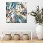 City Beat by Lisa Ridgers on GIANT ART - pink contemporary