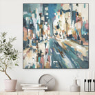 City Beat by Lisa Ridgers on GIANT ART - pink contemporary