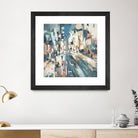 City Beat by Lisa Ridgers on GIANT ART - pink contemporary