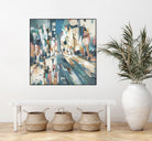 City Beat by Lisa Ridgers on GIANT ART - pink contemporary