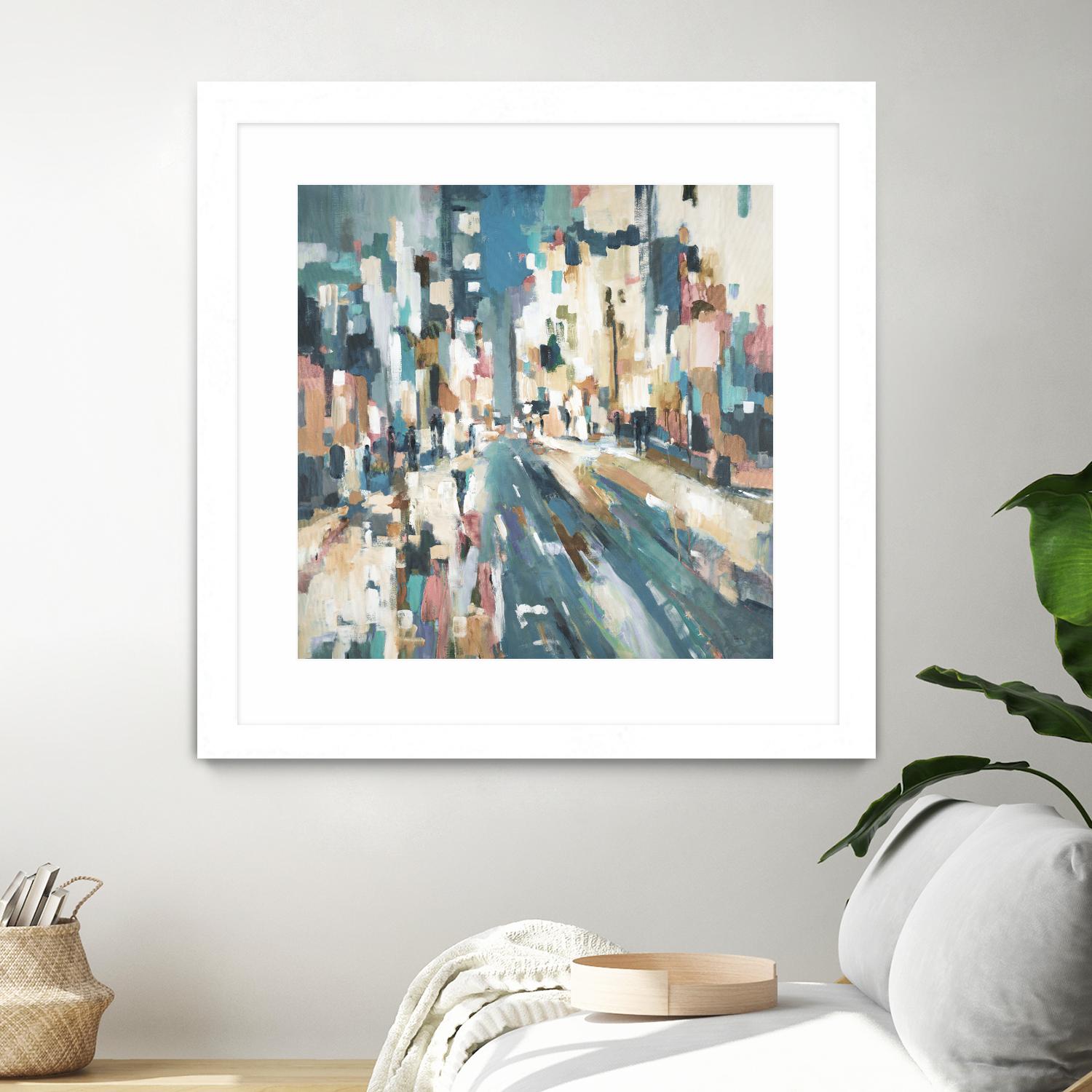 City Beat by Lisa Ridgers on GIANT ART - pink contemporary