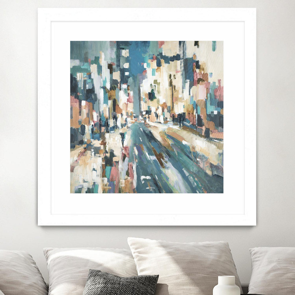 City Beat by Lisa Ridgers on GIANT ART - pink contemporary