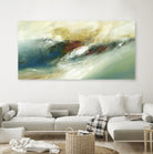 Rugged Scape by Lisa Ridgers on GIANT ART - beige abstract