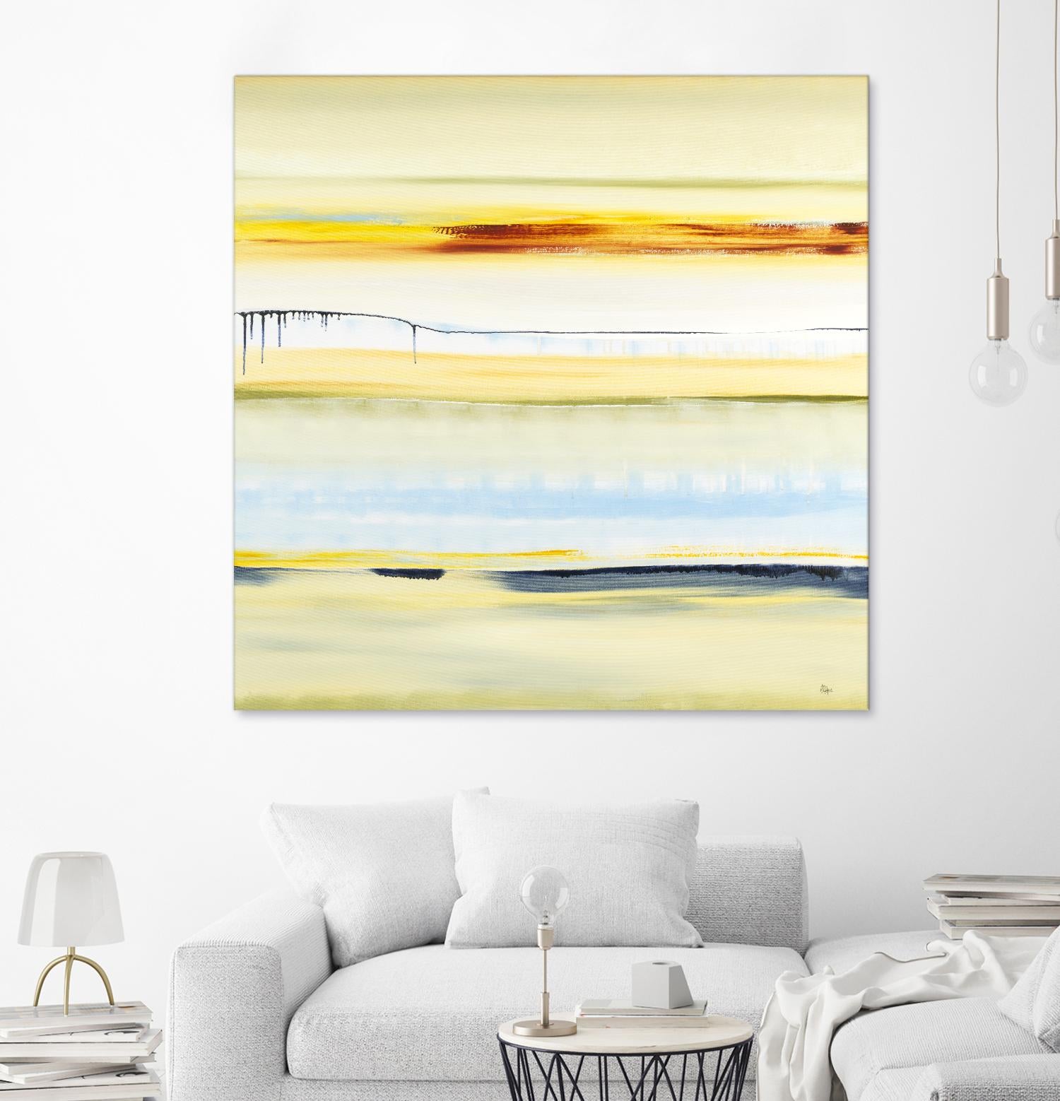 Beach Day by Lisa Ridgers on GIANT ART - blue abstract