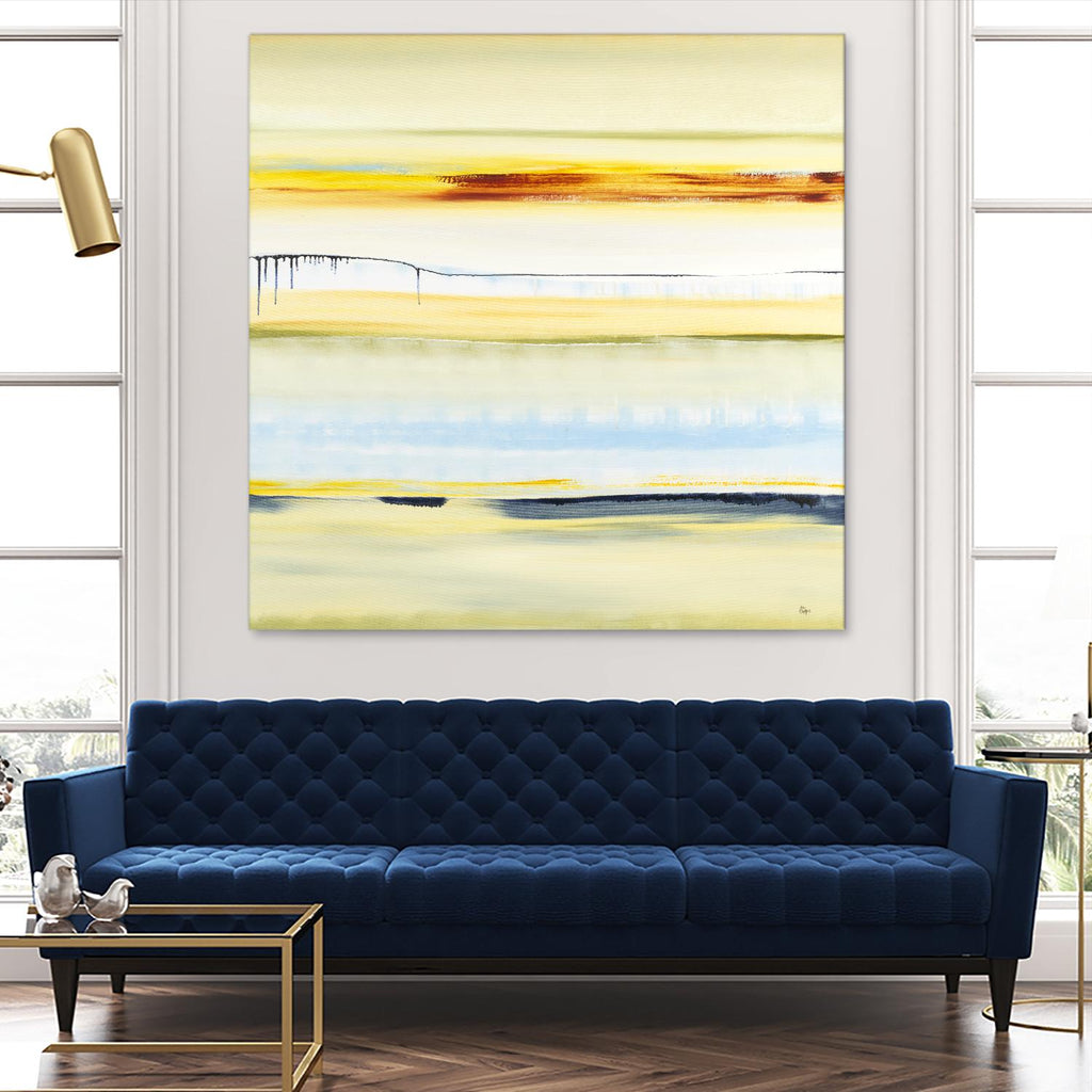 Beach Day by Lisa Ridgers on GIANT ART - blue abstract