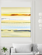 Beach Day by Lisa Ridgers on GIANT ART - blue abstract