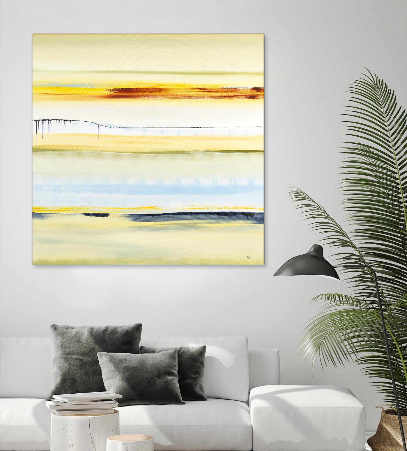 Beach Day by Lisa Ridgers on GIANT ART - blue abstract