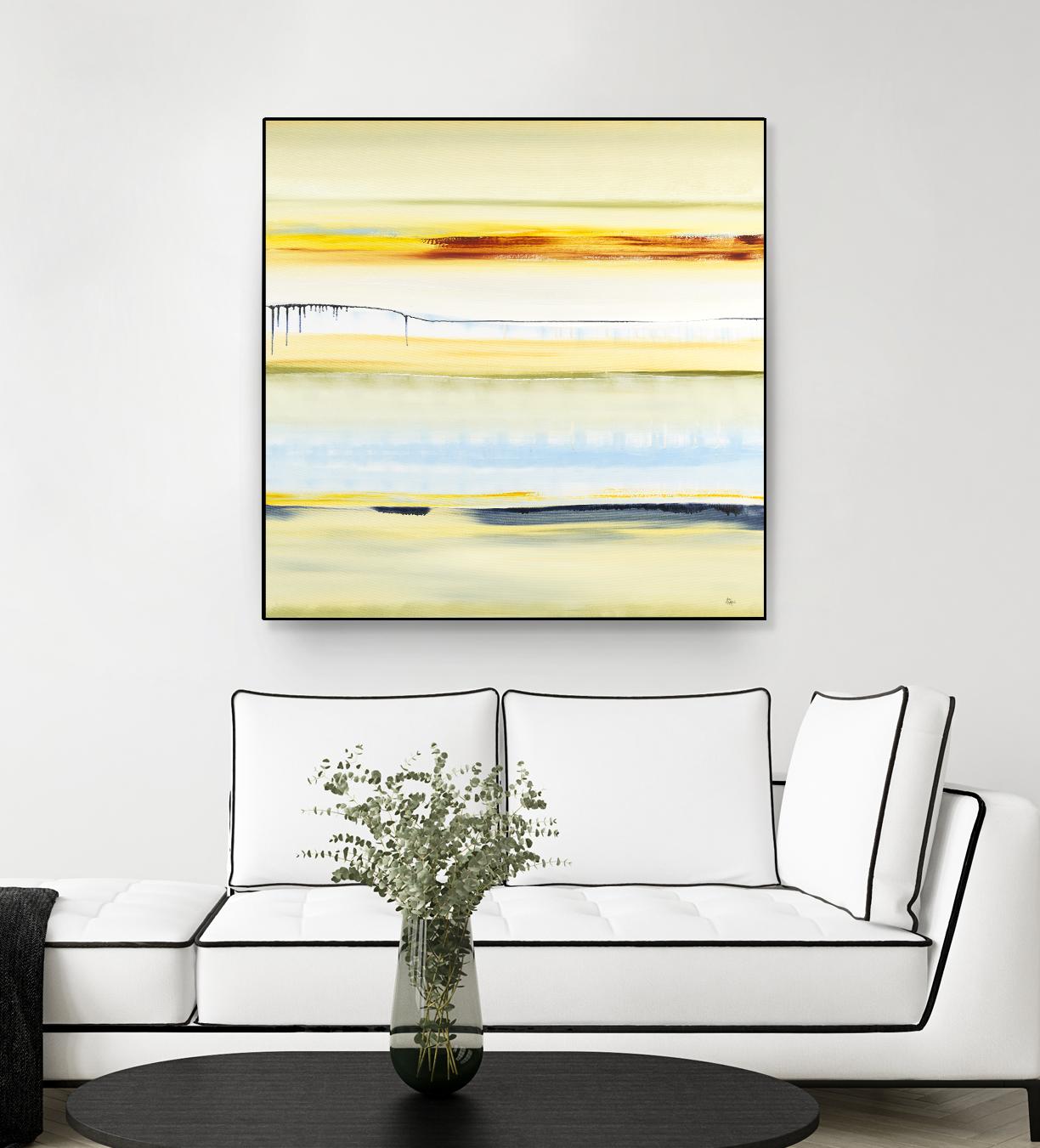 Beach Day by Lisa Ridgers on GIANT ART - blue abstract