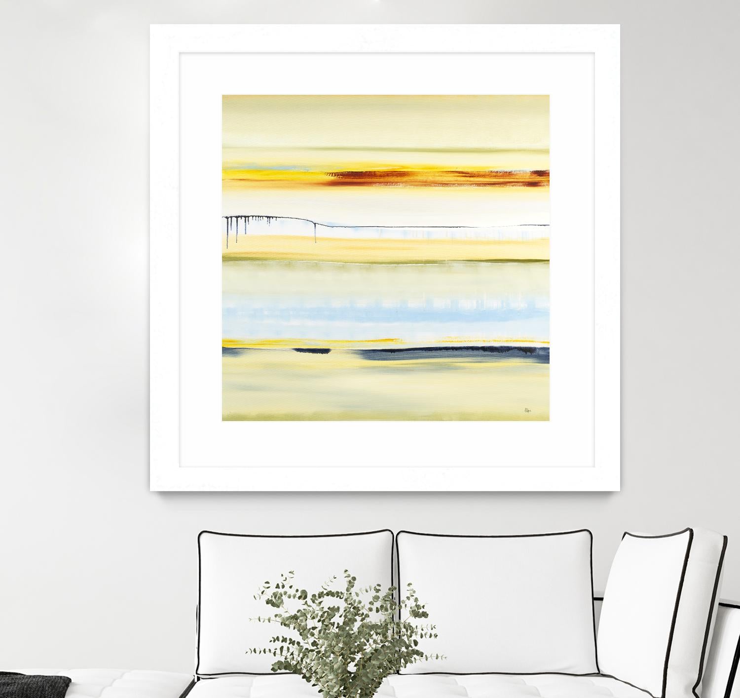 Beach Day by Lisa Ridgers on GIANT ART - blue abstract